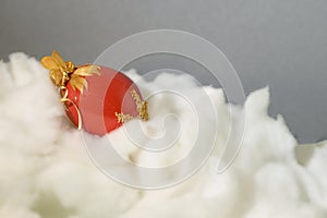 The very pretty colorful easter egg close up