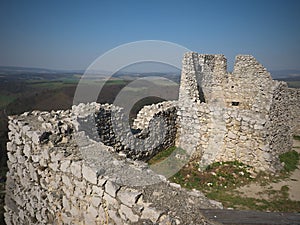 Very nice and interesting-The ruins of a large old castle with an interesting background