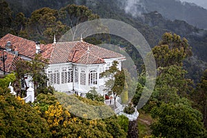 Very nice old colonial building at the Monserrate, Bogota, Colombia