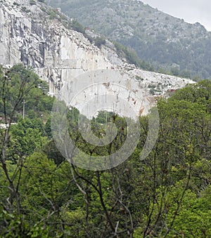 very nice view of marble quarry