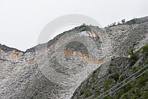 very nice view of marble quarry