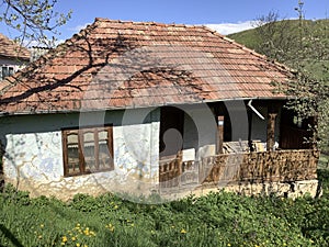 a very old and abandoned peasant house