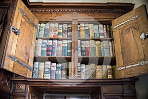 very old books in St. Vitus Cathedral