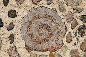 very old building. stone wall background closeup