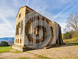 Very old church of Romanesque style in the north of Spain, Santa Maria del Naranco, Oviedo