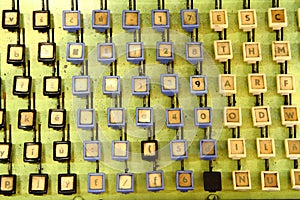 Very old computer keyaboard background