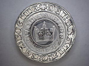 very old czech silver money