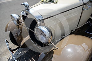 Very old Ford used for weddings