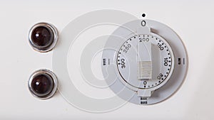 Very old handle of an oven