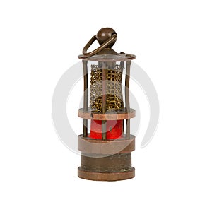 Very old miniature of a miners lamp