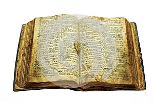 Very old open bible