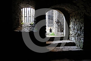 very old prison window