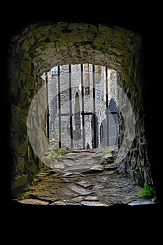 very old prison window