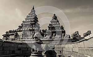Very Old and Rare Ancient Pictures Of Shore temple is UNESCOs World Heritage Site located at Mamallapuram, Tamil Nadu