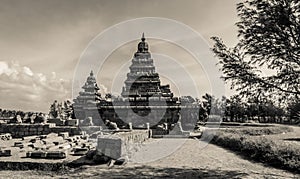 Very Old and Rare Ancient Pictures Of Shore temple is UNESCOs World Heritage Site located at Mamallapuram, Tamil Nadu