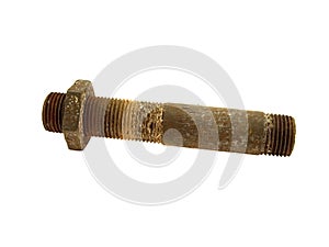 Very old rusty sanitary pipe