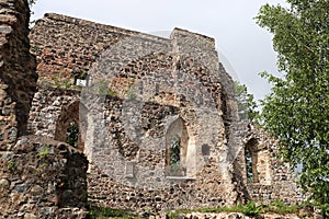 Very old stone historical wall that has stood the test of time for several hundred years