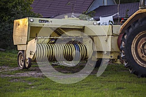 Very old straw press