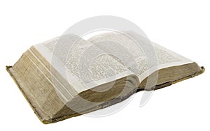 Molto vecchio antico la Bibbia aprire lettura 