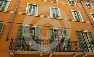 Very old window, European style.