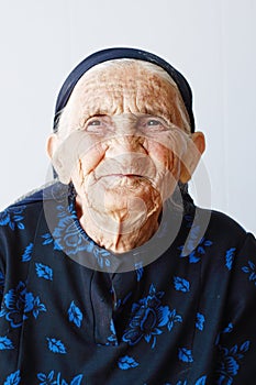 Very old woman portrait