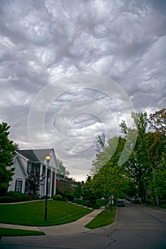 Very Ominious Clouds and House photo