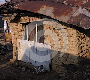 Very poor gypsy house in Slovakia