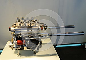 Very powerful engine on display.