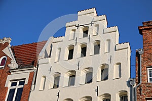 Very pretty old house fronts in a Hanseatic city