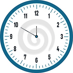 Very pretty wall clock vector