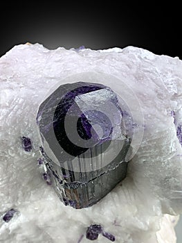 Very rare scapolite crystal on matric mineral specimen from badakhshan afghanistan