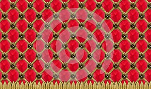 Red FabergÃ© Egg pattern.
