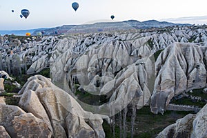 The very special landscape in Cappadocia