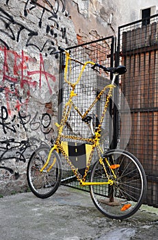 Very tall customised bike photo