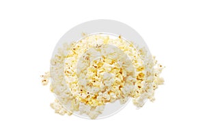 Very tasty popcorn isolated over white