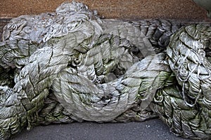 VERY THICK OLD MARINE ROPE