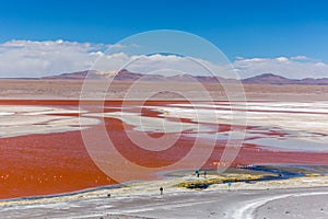 The very unique Laguna Colorida in Bolivia photo
