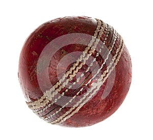 Very used cricket ball