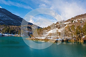 Verzegnis Lake in North East Italy