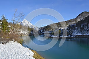 Verzegnis Lake in North East Italy