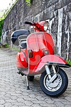 Vespa moped