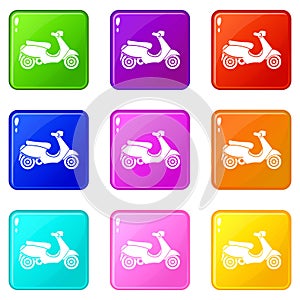 Vespa scooter set 9