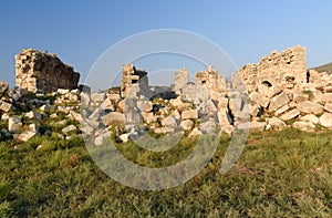 Vespasian Bath of ancient Lycian city Patara. Turkey