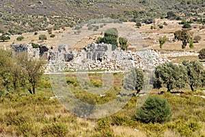 Vespasian Bath of ancient Lycian city Patara. Turkey