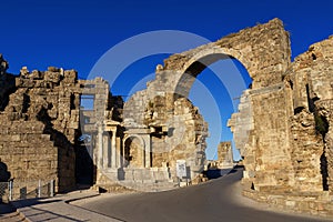 Vespasian Gate in Side Turkey