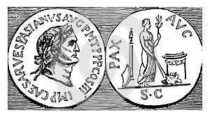 Vespasian vintage illustration