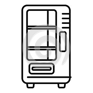 Vessel snack machine icon outline vector. Portable bottle