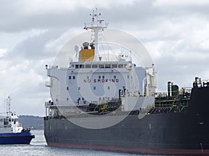 Vessel under berthing operations