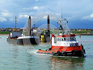 Vessels at Port Construction Project