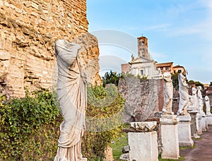 Vestal Virgins House of Vestal Virgin Roman Forum Rome Italy